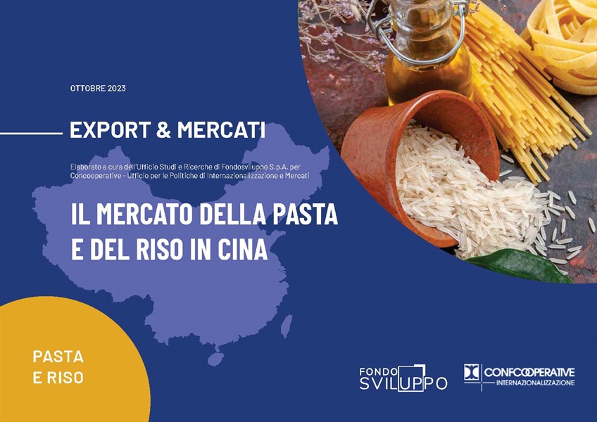 IL MERCATO DELLA PASTA E DEL RISO IN CINA